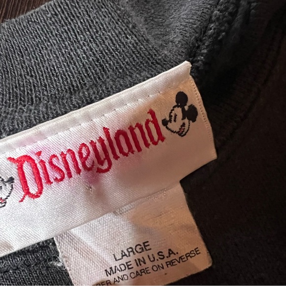 Disney Haunted Mansion Vintage RARE Crewneck Sweater - Black Large Glow in Dark - Picture 4 of 12